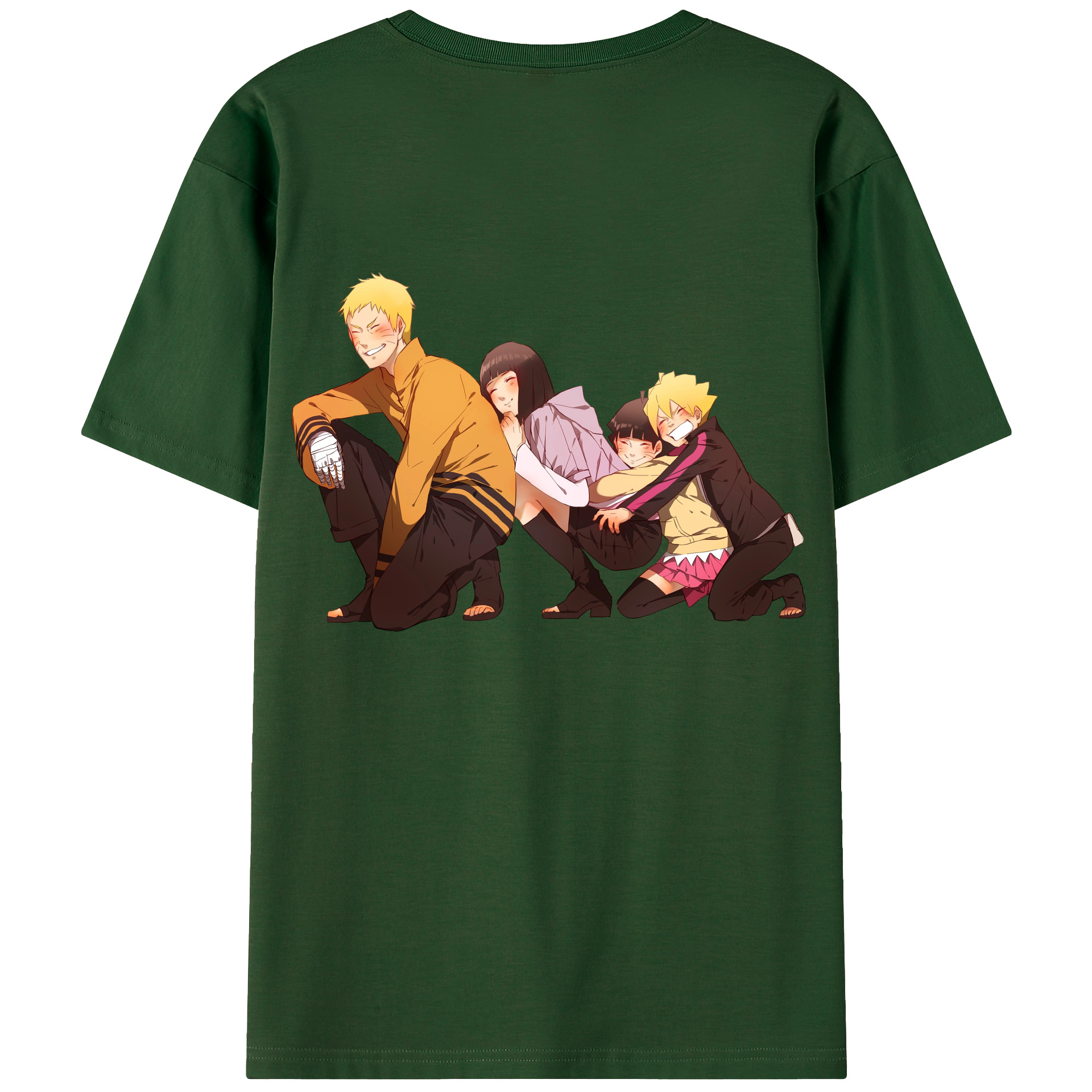 （画像用） NARUTO -ナルト- うずまき ナルト Uzumaki Naruto 綿100％半袖Tシャツ（背面プリント）